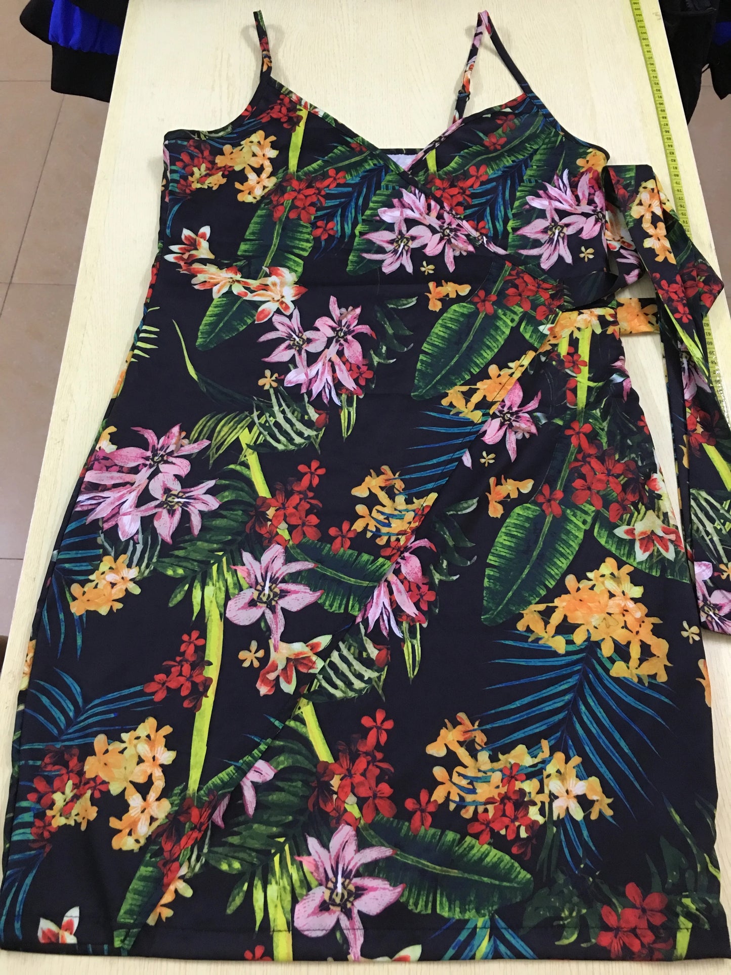 Island Breeze Leaf Print Dress